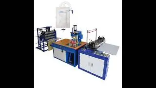 Automatic Plastic Urine Collection Bag Making Machine, PVC EVA TPU Pouch HF Weld Sealing RF Welder