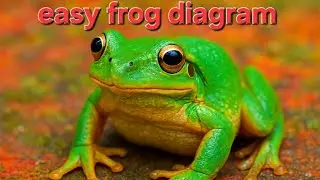Frog diagram #Rana tigrina#biology #science