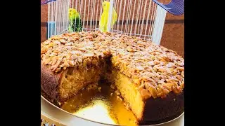 كيك راقي شاكر راسو،بطبقة مقرمشة ومعلكة باش تفرحي بضيوفك cake aux amandes caramelisees
