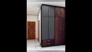smart and largest modular wardrobe latest desgin with top storage  ideas 💡 #short