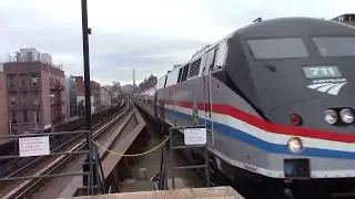 Full HD 60 FPS: Amtrak Empire Service 242/239 at Harlem 125th Street 7/24/17