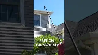 Ditch the ladder and clean your gutters fast! #reach