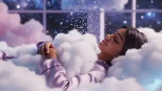 Cute Girl sleeping on cloud bed💗🤩