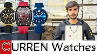 New 2026 Curren Belt Watches | Chronograph & Dress Models | With Premium Box & Bag | President Watch