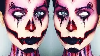 BLOODY SKULL MAKE UP TUTORIAL HALLOWEEN ♡ SFX