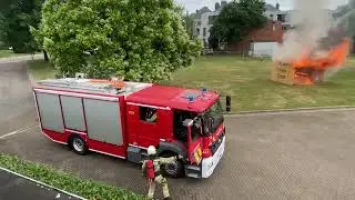 Demo huisbrand opendeur 2022 Brandweer Heusden-Zolder