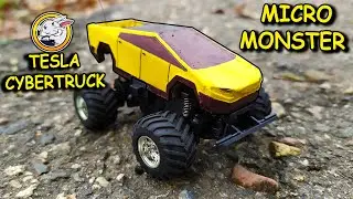 How to Make a Micro Tesla Cybertruck from cardboard | DIY Mini Car | Как сделать машинку из картона