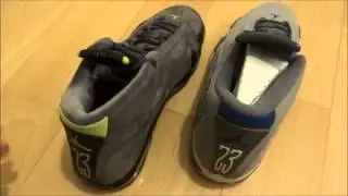 Air Jordan 14 Retro Graphite/Chartreuse vs Wolf grey/Sport blue