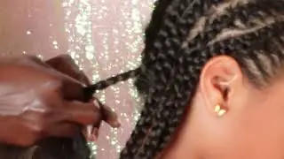 Natural easy cornrow - How I plate with simple style