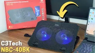 BASE VENTILADA para NOTEBOOK - C3TECH NBC 40BK 15,6