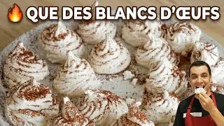 J'avais 4 blancs d'œufs… voilà le résultat ! | Nuages de meringue au four