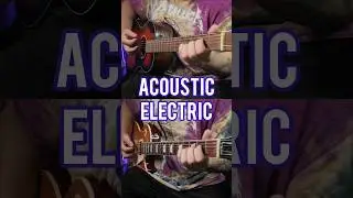 Clean guitar comparison🧼 - Acoustic Vs. Electric #guitar #comparison #acoustic #electricguitar