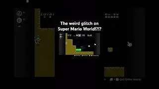 The weird glitch on Super Mario World!?!? #SuperMarioWorld #SMW #SNES #NintendoSwitchOnline