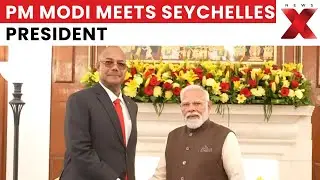 PM Modi Meets Seychelles President Patrick Herminie At Hyderabad House In Delhi