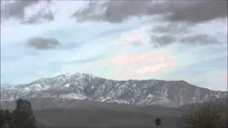 Toro Peak Snow Capped South SideTime Lapse