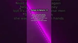 Songs to lip sync too #popular #music #tiktok #fyp