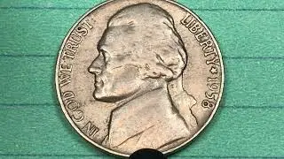 1958 US Jefferson Nickel - $11,000 Philadelphia Mint United States Coins
