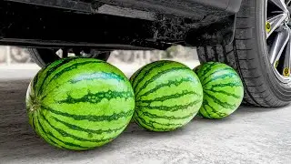 Experiment WATERMELON vs CAR! Crushing Crunchy, Soft Things ASMR! HP Crushing