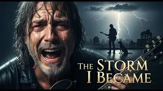 The Storm I Became ⚡ Emotional Cinematic Blues Rock Ballad | Rainy Dog Blues Radio