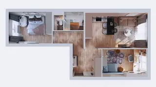 Презентация 3-комнатной квартиры ТДСК