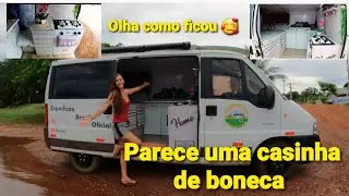TOUR ATUALIZADO DA NOSSA VAN TETO BAIXO . FIZEMOS MELHORIAS .