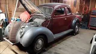 37 Ford 5 Window Coupe Drive Train up date 1