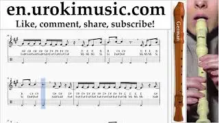 Recorder lessons (G.) Shawn Mendes - Youth ft. Khalidе Sheet Music Tutorial um-ih352
