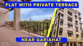 2BHK Flat with Private Terrace and a big size Modern Balcony.