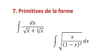 Primitives des fractions rationnelles en x et sqrt^n{(ax+b)/(cx+d)}