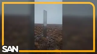 Mysterious steel monolith appears in Wales, baffling locals