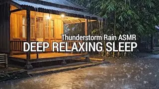Thunderstorm Rain ASMR 🌧 Deep Relaxing Sleep