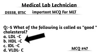 MCQ#47 Lab technician MCQ ll Important MCQ For Lab technician Exam Btsc ,dsssb,AIIMS & MLT MCQ #yash