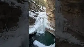 Explore Johnston Canyon in Winter - #shorts