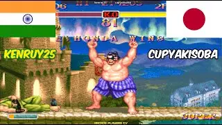 スーパーストリートファイターII X ➤ kenruy25 (India) vs cupyakisoba (Japan) Super Street Fighter 2 Turbo