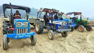 Jcb 3dx Backhoe Machine Swaraj Sonalika Eicher John Deere Mahindra Tractor Fully Loading Soil