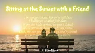 Sitting at the Sunset with a Friend 🌇 | A Peaceful Friendship Momen