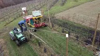 Installation structure filet grêle