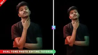 60 Seconds Dual Tone Photo Editing in Picsart by CS EDITZ #shorts