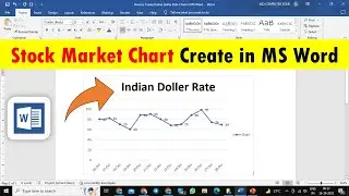 किसी भी Stock Price की Chart MS Word में कैसे बनायें - Stock Market Chart Creation in MS Word