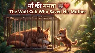 👉 माँ की ममता 🐺❤️ | The Wolf Cub Who Saved His Mother | Emotional Jungle Story#junglestory #ai 