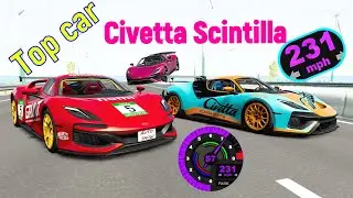 Top car CIVETTA SCINTILLA in beamngdrive / review, crash test and top speed  #autoshow #beamng2022