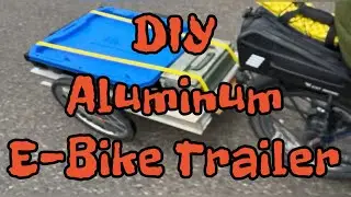 1st Test of the DIY aluminum Bike Packing Trailer prototype