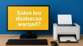 sida loo daabaco warqad #daabac