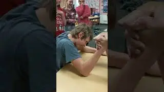 Student vs teacher arm wrestle