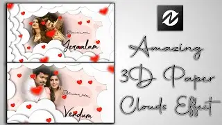 Amazing 3D Paper Clouds Effect video editing like Ae Effect | Node video Tutorial | Goutham Editz