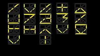 Lux Alphabet Segmented Display
