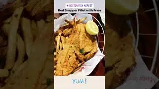 Red Snapper Fillet with Fries from Boston Fish Market in Des Plaines, IL.