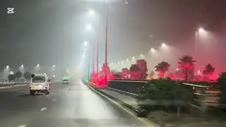 ISLAMABAD INTERNATIONAL AIRPORT  night view. Pakistan