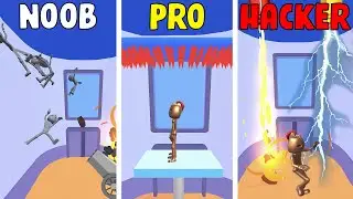 NOOB vs PRO vs HACKER in Trap Room | GameGuy