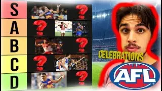 RANKING the GREATEST AFL CELEBRATIONS - Tierlist!